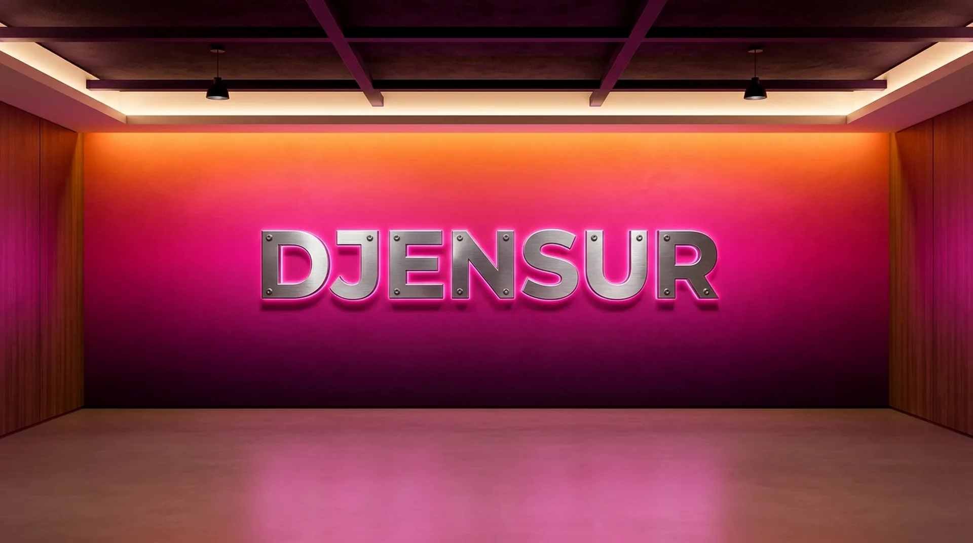 Het Djensur-hoofdpodium met gloeiende wand